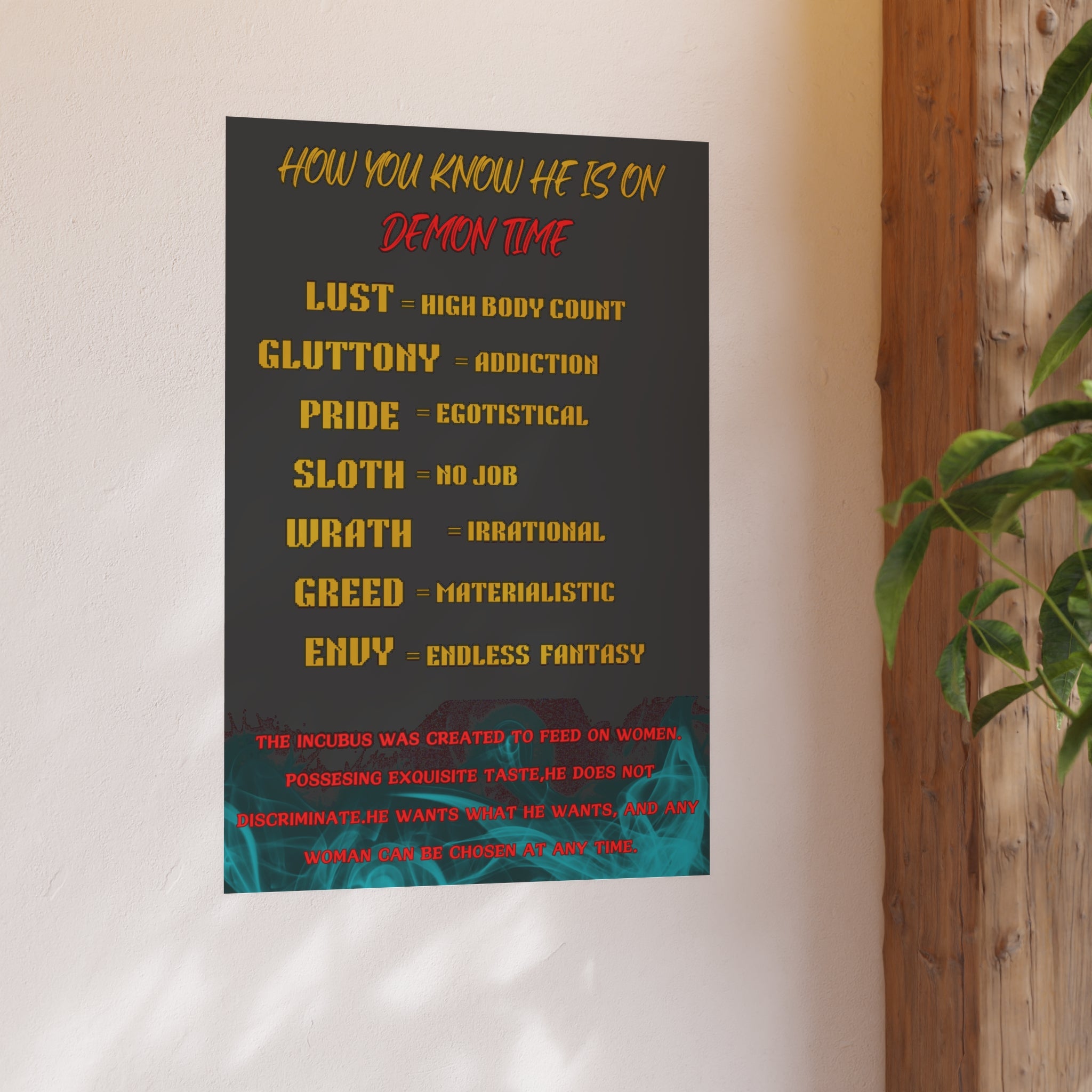 Seven Deadly Sins Poster Satin/Matte Poster