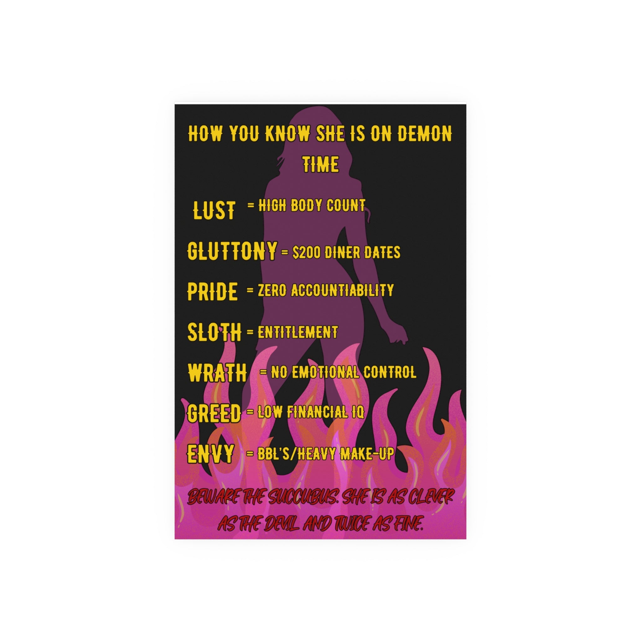 Demon Time Seven Sins Poster