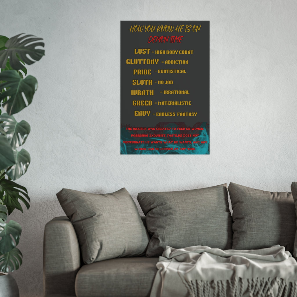 Seven Deadly Sins Poster Satin/Matte Poster