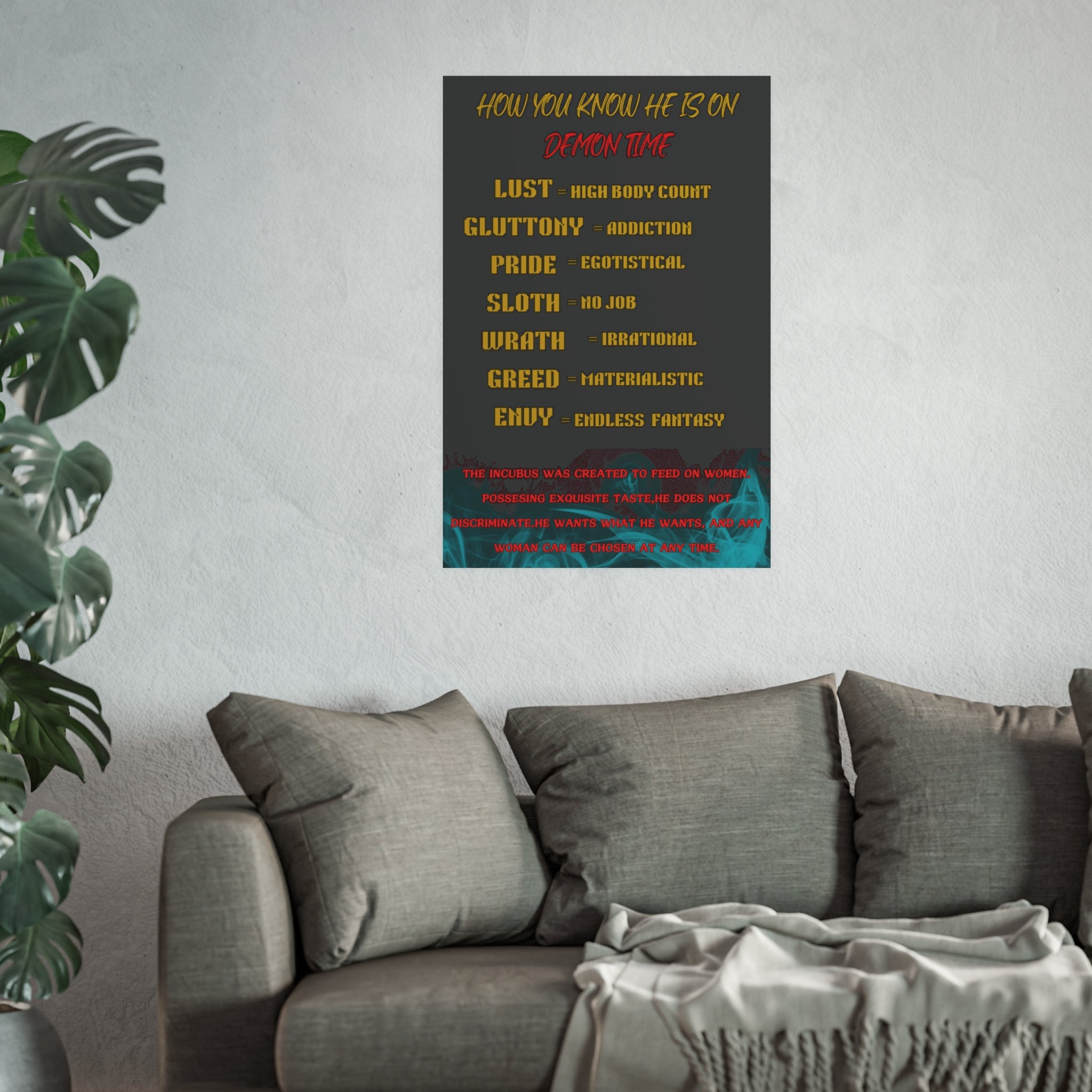 Seven Deadly Sins Poster Satin/Matte Poster