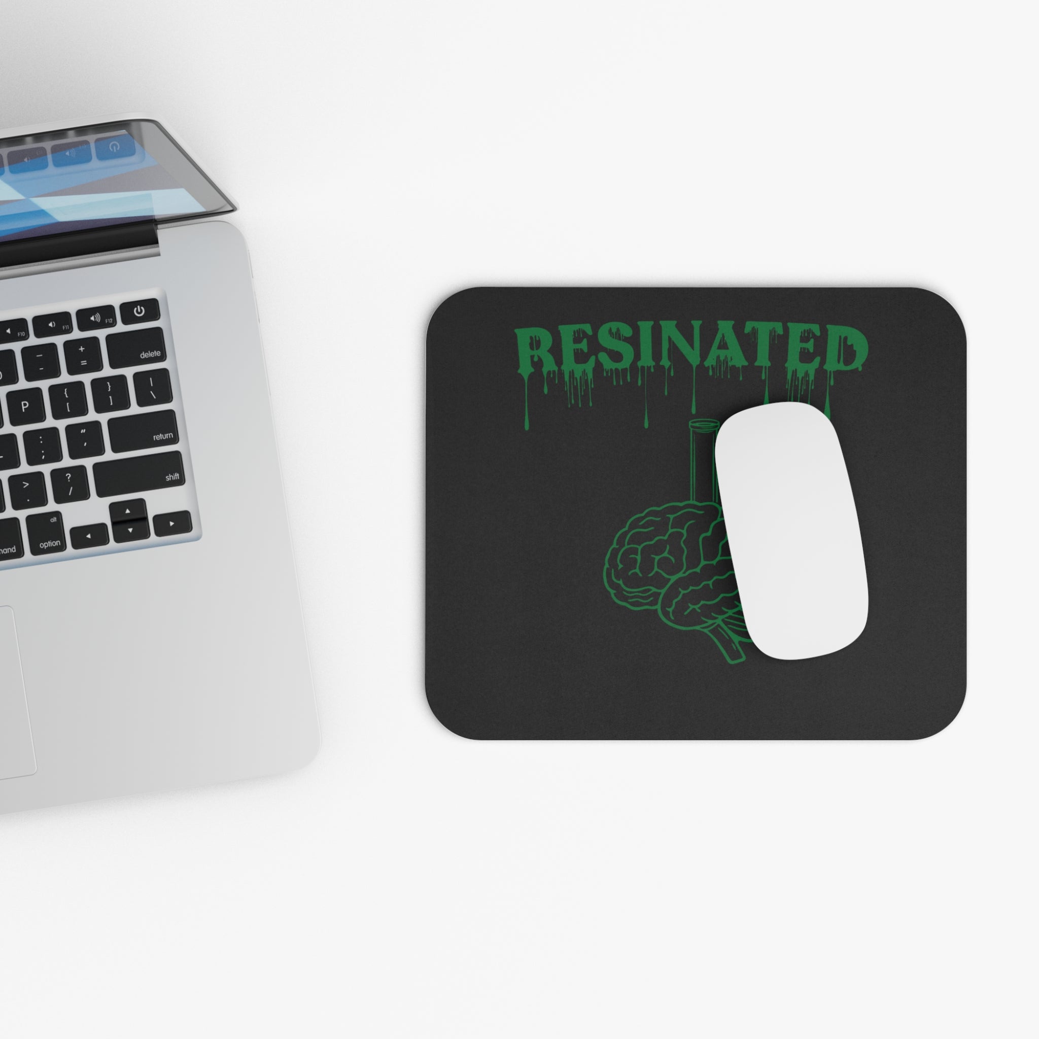 Resinated Brain Bong mouse pad | Smoking Stoner Desk Mat